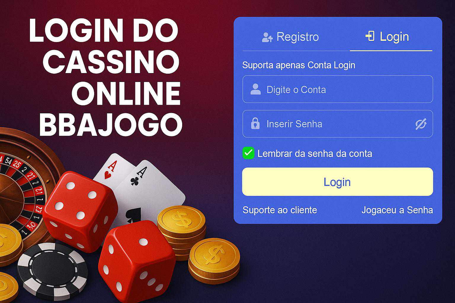 Não Perca tempo, o rRgistro na site BBAJOGO